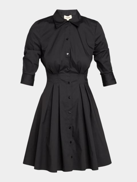 L'AGENCE Journi Pintucked Shirtdress