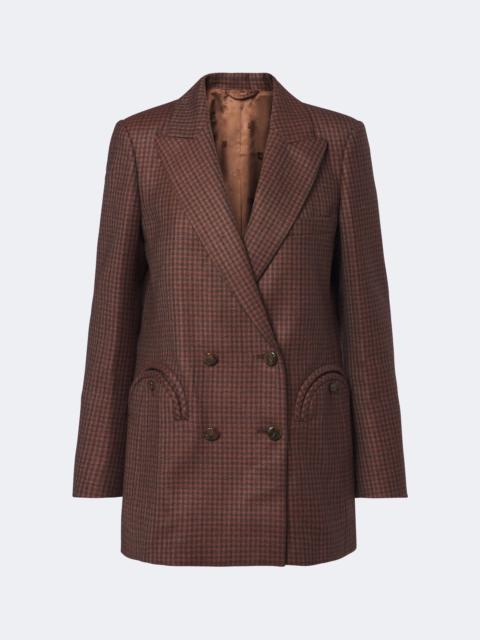 BLAZÉ MILANO Everyday checked virgin wool blazer