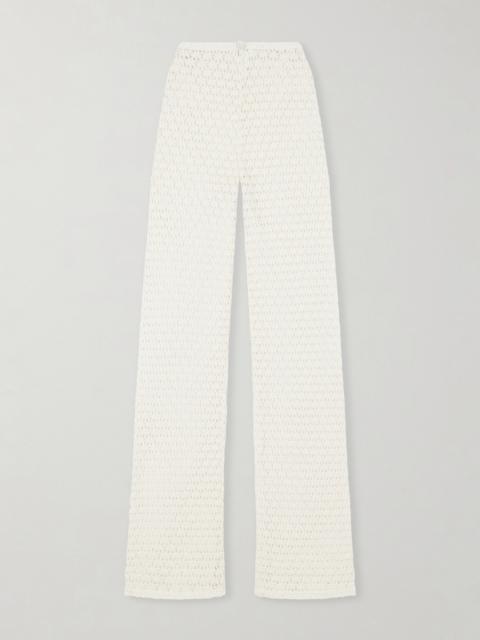 SARA CRISTINA Playa Crocheted Cotton Coverup