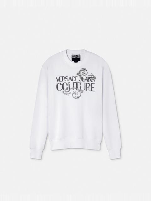 VERSACE JEANS COUTURE Watercolor Couture Logo Sweatshirt