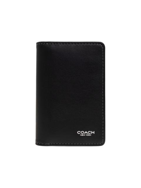 COACH logo-lettering cardholder