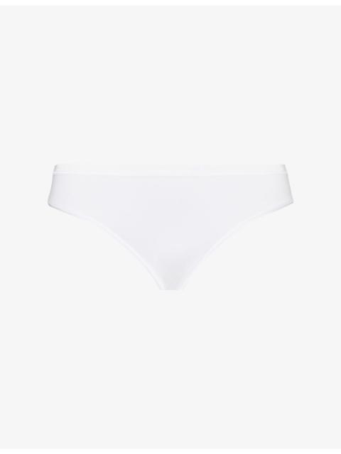 HANRO Seamless Midi stretch-cotton briefs