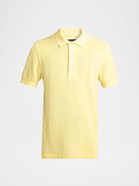 TOM FORD Men's Lyocell Pique Polo Shirt
