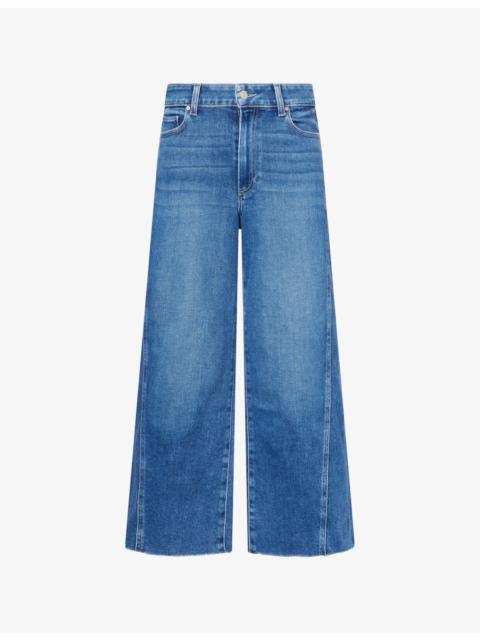 PAIGE Anessa Twisted Panel Cotton Denim Jeans