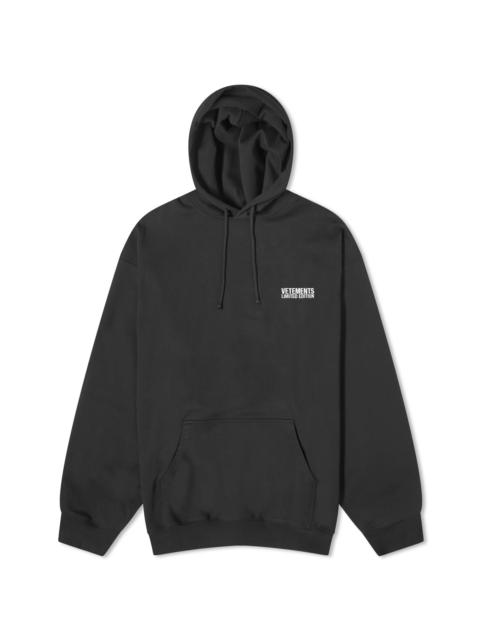 VETEMENTS VETEMENTS Embroidered Logo Hoodie