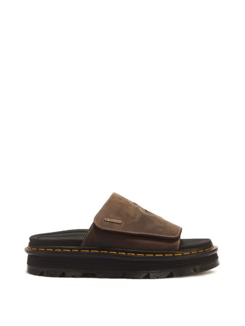 Dr. Martens Zebzag Flower Crazy Horse Leather Slides