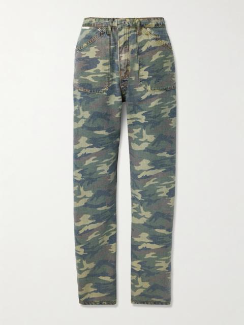 RE/DONE The Rewind Reversible High-rise Wide-leg Organic Jeans
