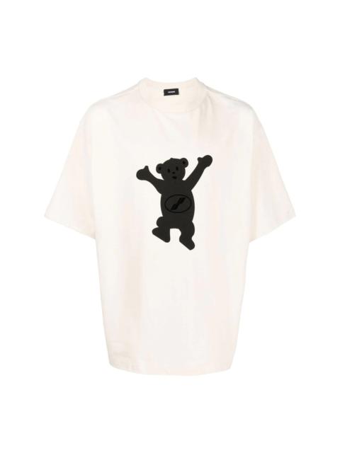 Teddy bear-print T-shirt