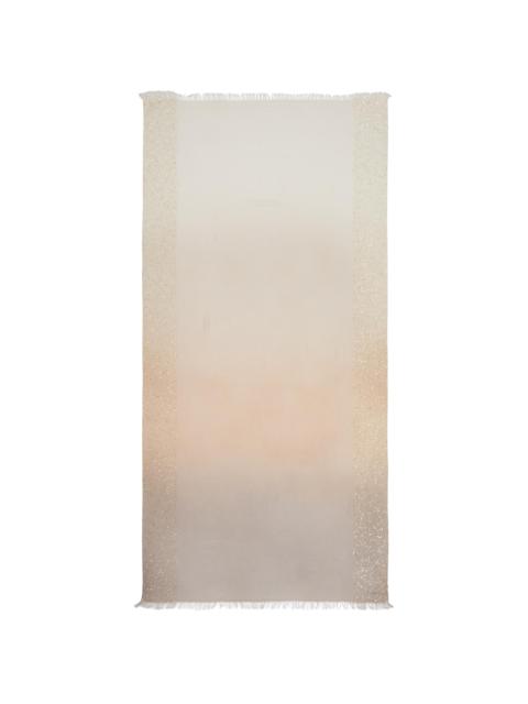 Faliero Sarti Women's Dania Virgin Wool-Silk Ombré Sequined Shawl - Gold And Silver Sequin