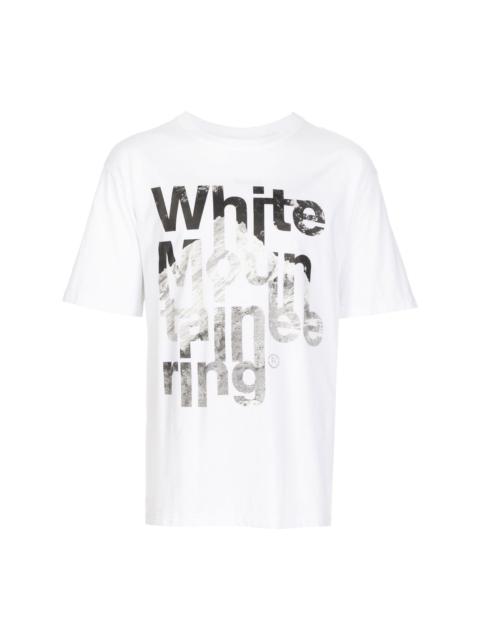 White Mountaineering logo-print cotton T-shirt