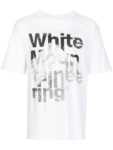 White Mountaineering logo-print cotton T-shirt