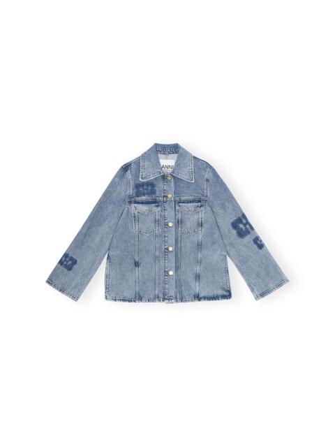 GANNI PATCH DENIM JACKET