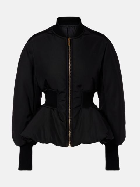 Alaïa Peplum bomber jacket