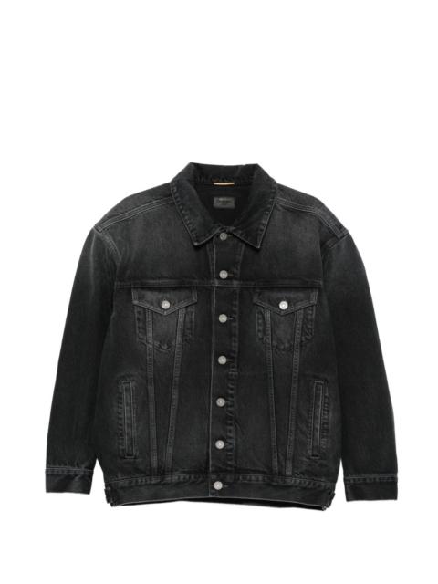 SAINT LAURENT oversized denim jacket