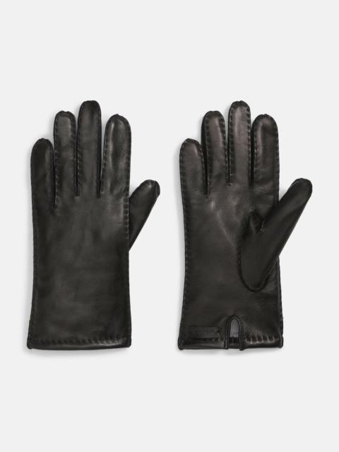 Vince Cashmere-Lined Leather Driving Glove
