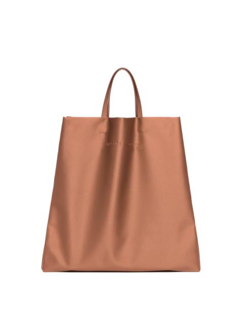Carven Beige Satin Jeanne Tote Bag