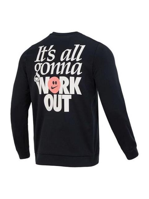 Nike Nike Training Work Out Graphic Backprint T-shirt 'Black' FD4808-010