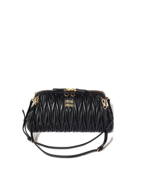 Miu Miu Matelassé leather clutch bag
