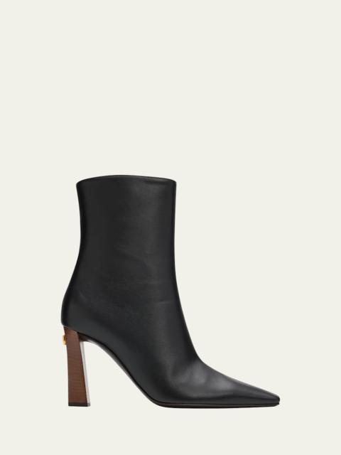 Giuseppe Zanotti 90mm Stretch Leather Ankle Booties
