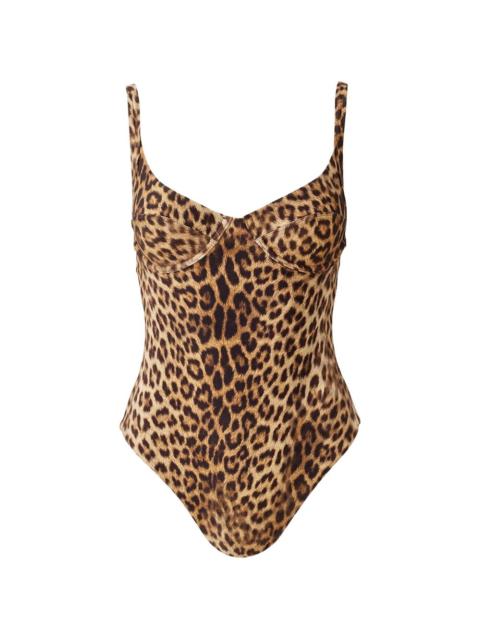 MELISSA ODABASH Mauritius cheetah-print swimsuit