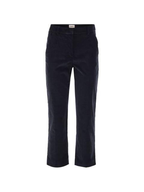 WEEKEND Max Mara cotton-velvet trousers