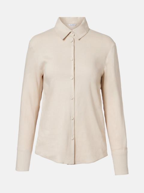 Max Mara Badesse linen-blend shirt