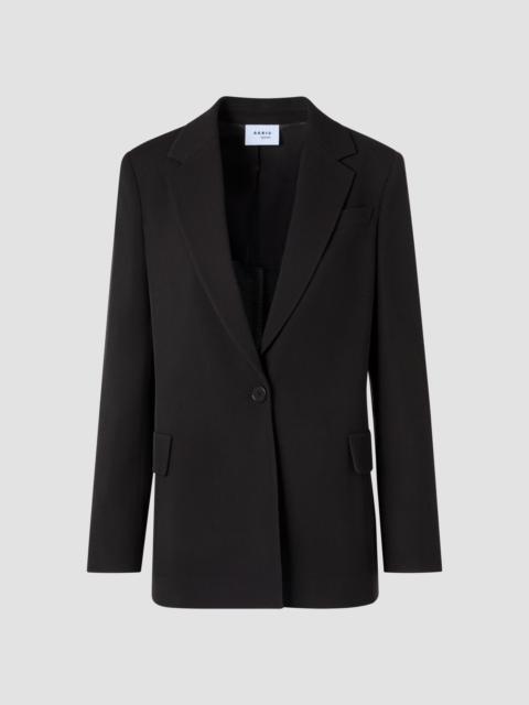 AKRIS Women's Wool Tricotine Boyfriend Blazer - Espresso
