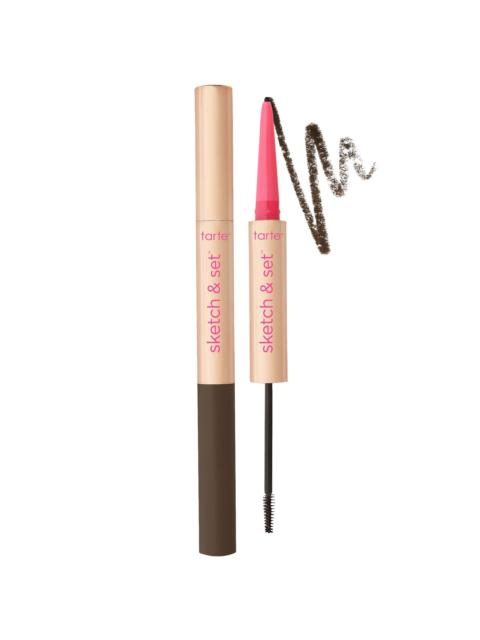 Tarte Cosmetics tarte Big Ego Sketch Set Eyebrow Definer Pencil & Tinted Gel 2 piece - Black Brown