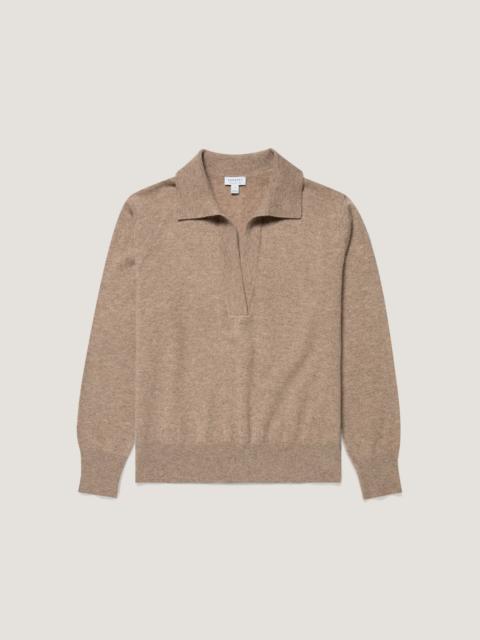 Sunspel Cashmere Polo Shirt