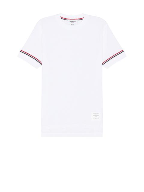 RWB Stripe Short Sleeve Rib Cuff Tee