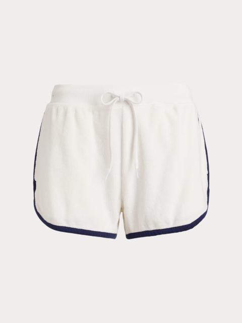 Polo Ralph Lauren Women's Contrast-Trimmed Cotton-Blend Terry Shorts - White