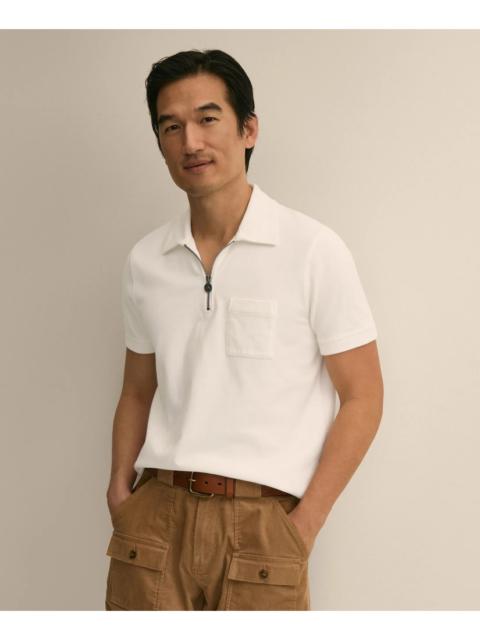 Brooks Brothers Cotton Sueded-Jersey Quarter-Zip