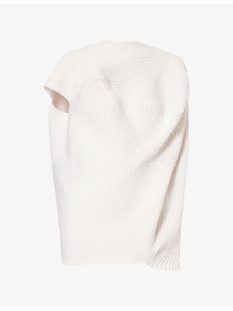 ISSEY MIYAKE Found Pleated Knitted Top