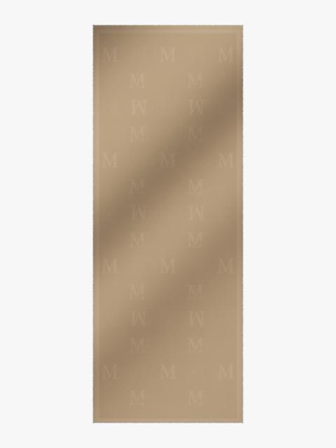 Max Mara CURVONE Jacquard-knit wool and silk stole
