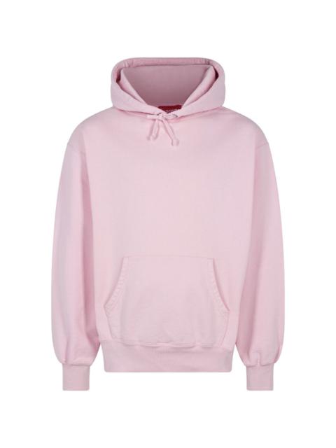 satin appliquÃ© "FW23 - Light Pink" hoodie