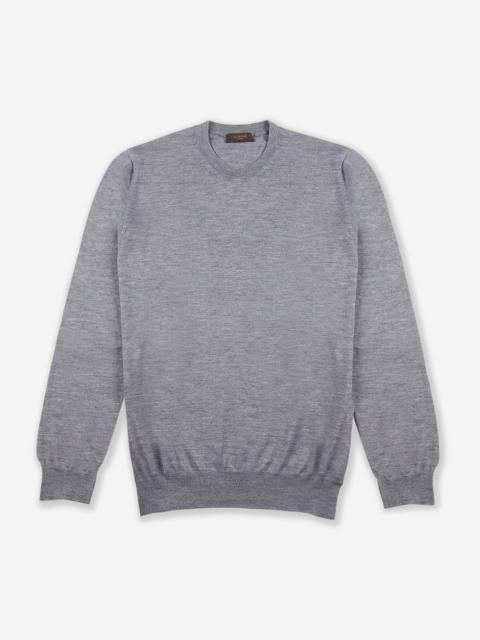 SLOWEAR Cashmere and silk slim fit crewneck sweater