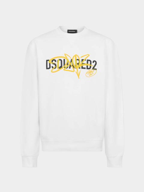DSQUARED2 GRAFFITI COOL FIT CREWNECK