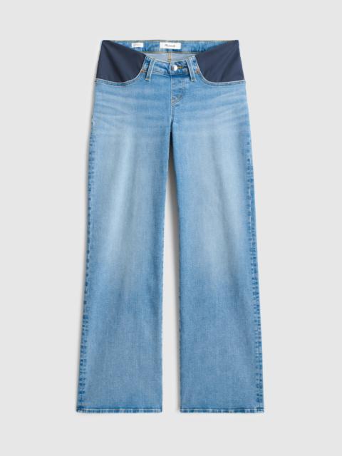 Madewell The Maternity Wide-Leg Jean in Super Stretch Denim