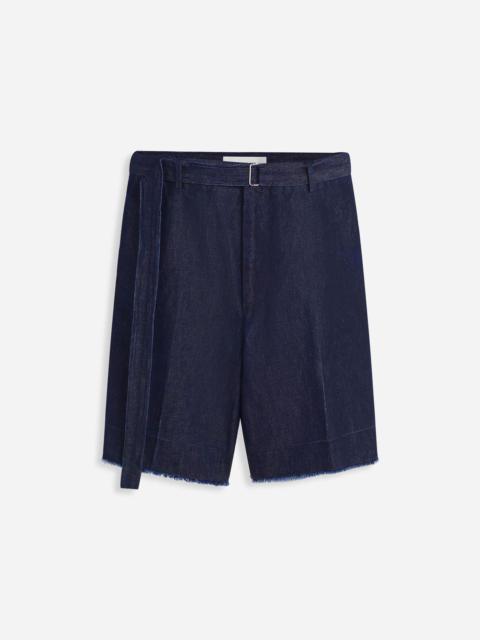 Lanvin RAW-HEM DENIM SHORTS