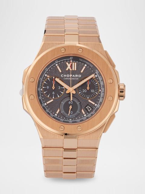 Chopard Alpine Eagle 44mm 18K Rose Gold Gray Dial Chrono Watch
