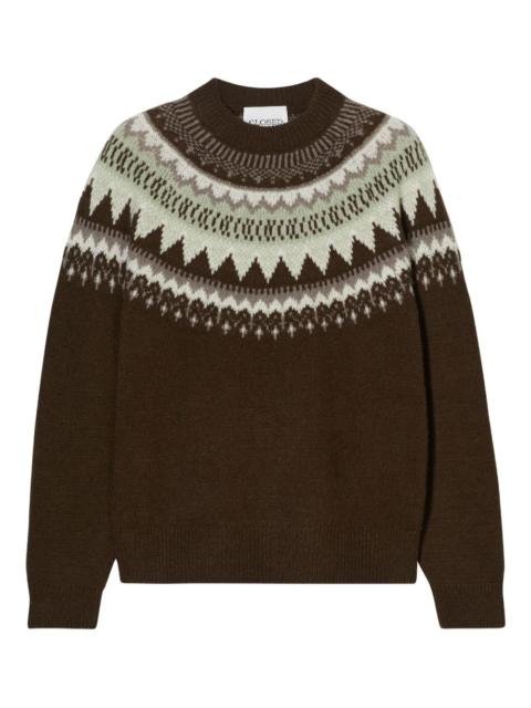 CLOSED fairisle-pattern crew-neck sweater