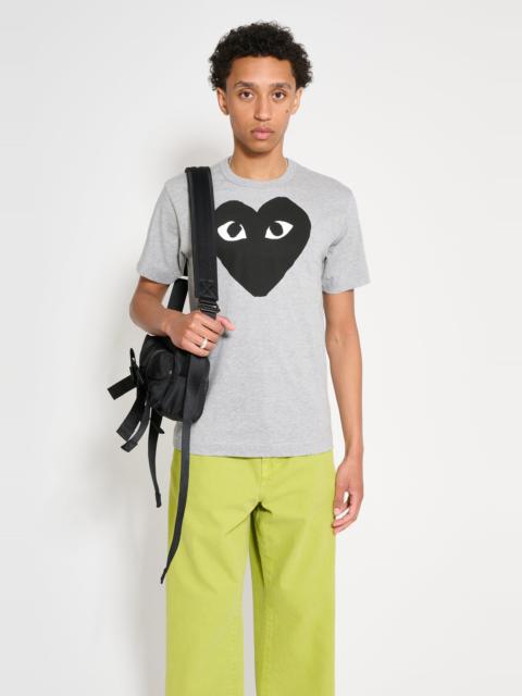 COMME DES GARÇONS PLAY BIG HEART T-SHIRT GREY