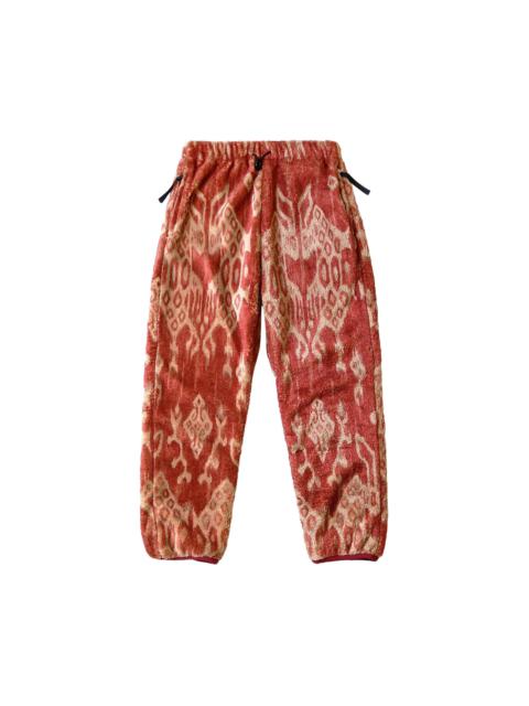 Kapital Java Kasuri Fleece Easy Pants 'Red'