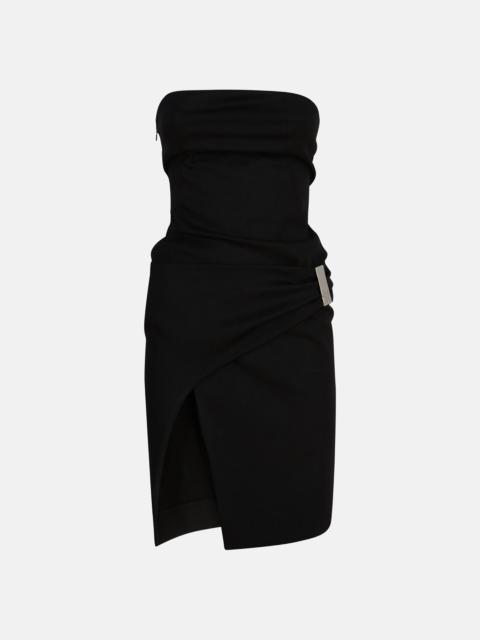 THE ATTICO BLACK MIDI DRESS