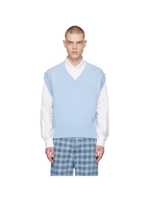 AMI Paris Blue Ami de Cœur Vest