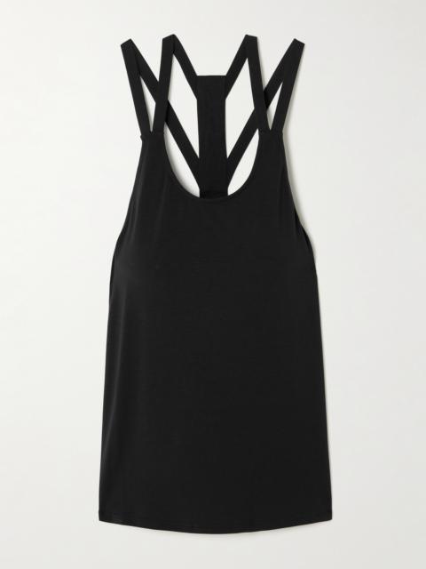 ERES Allyson Embroidered Stretch-modal And Silk-blend Jersey Tank