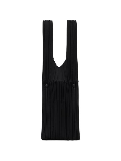 Pleats Please Issey Miyake Black Pleats Bridge Tote
