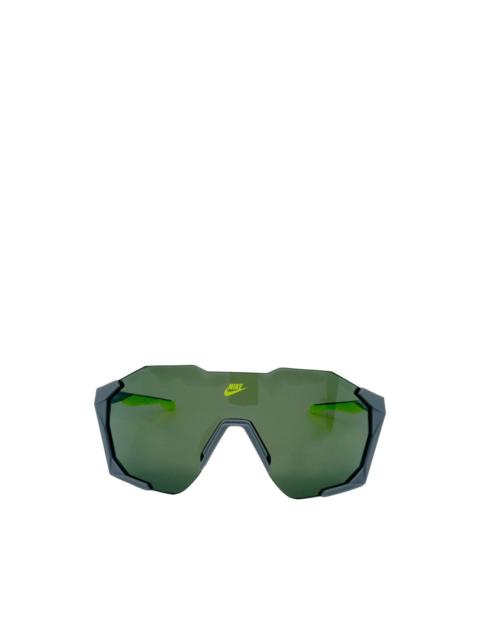Nike Charged Shield geometric-frame sunglasses