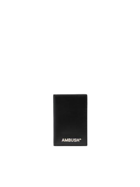 Ambush logo-plaque leather wallet