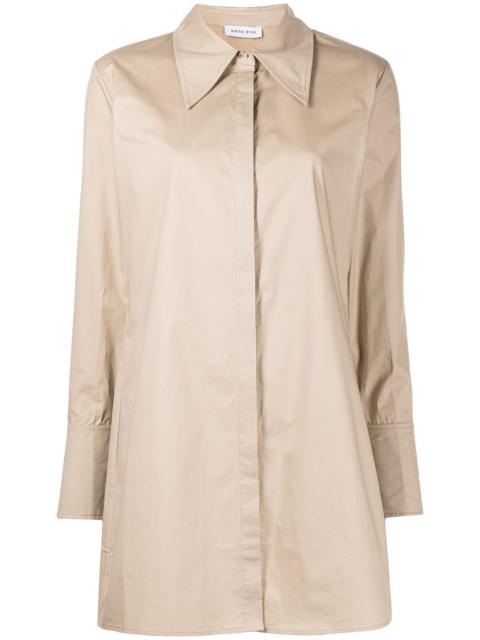 ANINE BING Tiffany cotton shirt dress